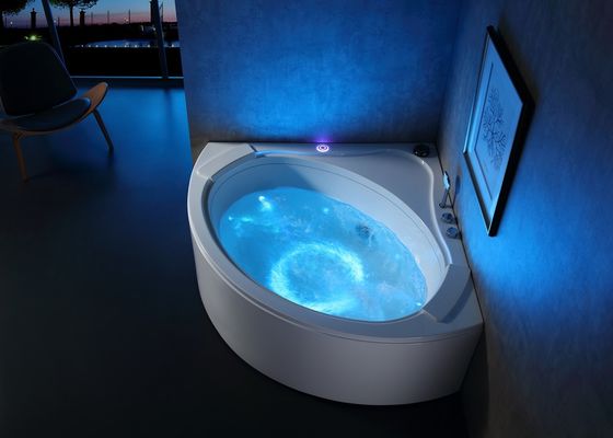 Banheira de massagem de cascata com sistema de transbordamento tipo U