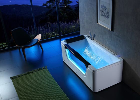 Banheira de borbulha de Spa para 3 pessoas com vidro LED dianteiro e recurso de remoção profunda