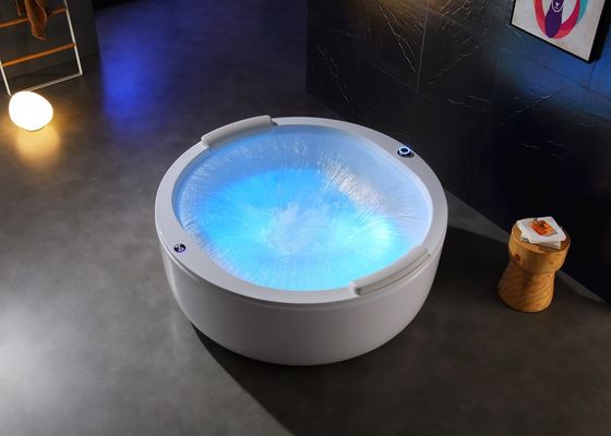 Elegante cascata duplo círculo spa massagem banheira Sensor de proteção contra escassez de água