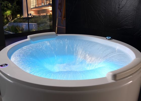 Elegante cascata duplo círculo spa massagem banheira Sensor de proteção contra escassez de água