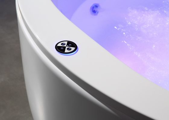 Elegante cascata duplo círculo spa massagem banheira Sensor de proteção contra escassez de água