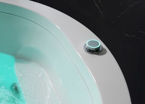 Elegante cascata duplo círculo spa massagem banheira Sensor de proteção contra escassez de água