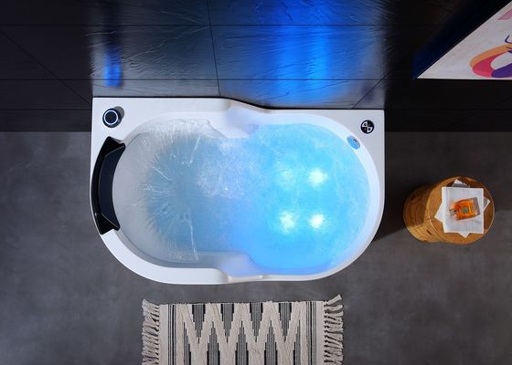 Ladodo Acrílico Banheira de Massagem 8 Whirlpool Jets Spa Combinação de Chuveiro a Vapor