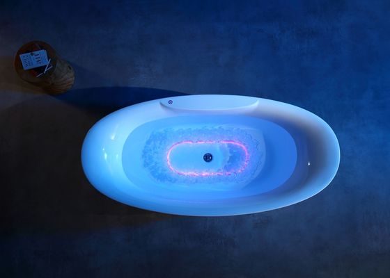 Banheira com luz LED para banhos de bolhas