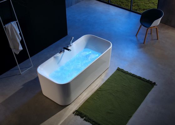 Banheira de mergulho profundo ergonômica de um LED com travesseiro incorporado