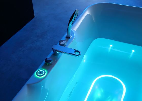 Banheira de mergulho profundo ergonômica de um LED com travesseiro incorporado