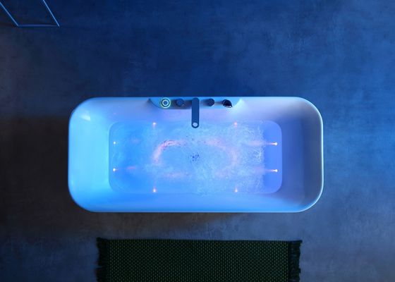Banheira de mergulho profundo ergonômica de um LED com travesseiro incorporado