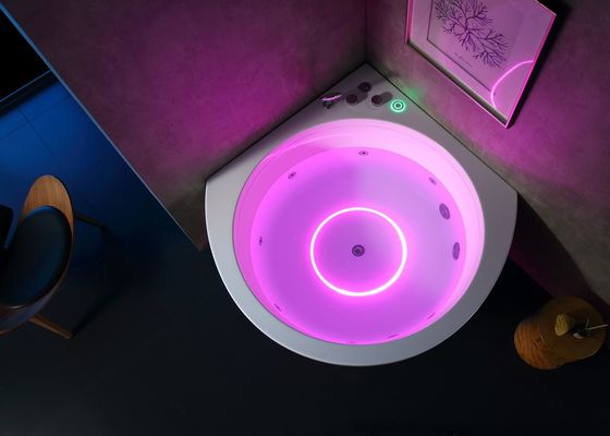 Premium Ladodo E-8005B Banheira de Massagem de Esquina Com Luz LED de Música de Cachoeira