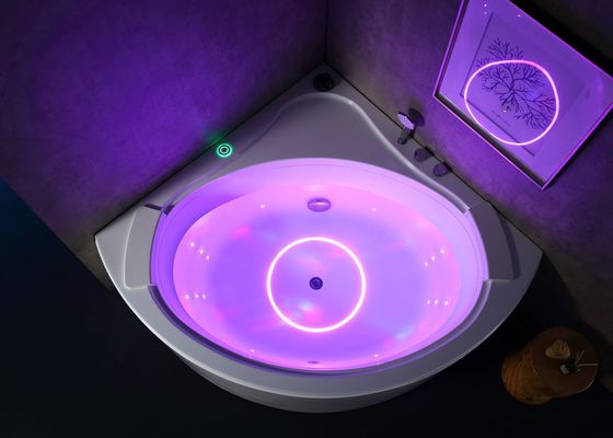 Banheira de massagem de cascata com sistema de transbordamento tipo U