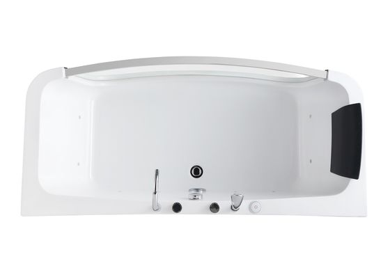 Banheira de massagem de 3 pessoas com porta de vidro LED