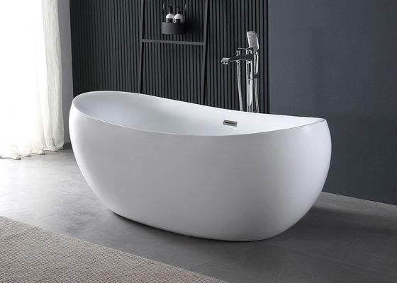 Ladodo E-514 de forma de ovo banheira de pé com drenagem pop-up