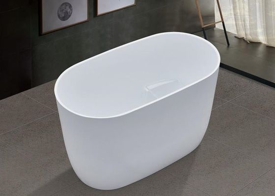 Banheira de 700 mm em forma de ovo, de lábios magros, com drenagem pop-up