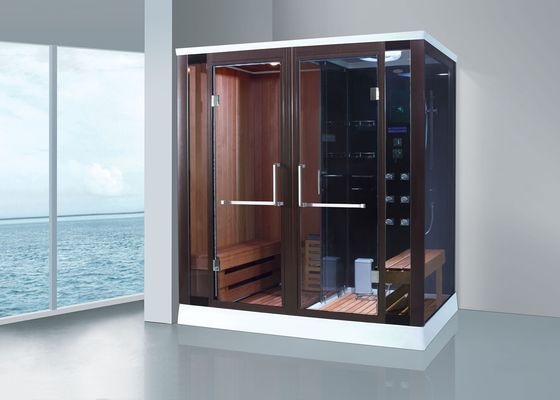 Sauna com gerador de vapor de 3 kW Sala de vapor combinada com painel de controle digital